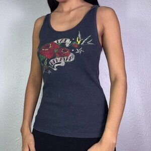 Y2k TATTOO STYLE ART GRAPHIC TANK TOP